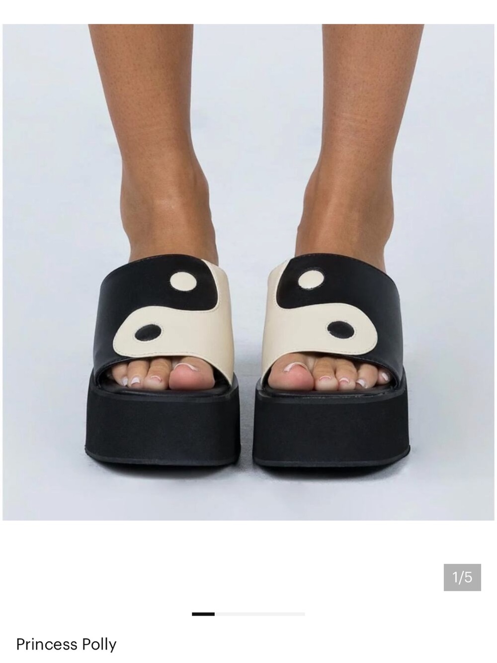 Princess Polly Yin Yang platform sandals